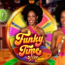 Funky Time by Evolution, showcased at big-luckycasino.net – game logo