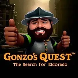 Gonzo's Quest logo by NetEnt at Big Lucky CasinoGonzo's Quest