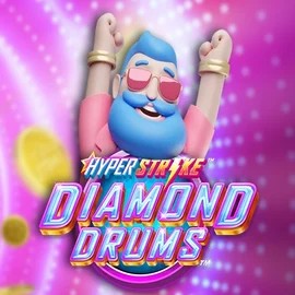 Hyper Strike Diamond Drums by Gameburger Studios, showcased at big-luckycasino.net – game logo