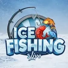 Ice Fishing Live slot logo by Evolution at Big Lucky Casino