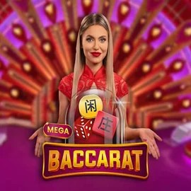 Mega Baccarat by Pragmatic Play, showcased at big-luckycasino.net – game logo